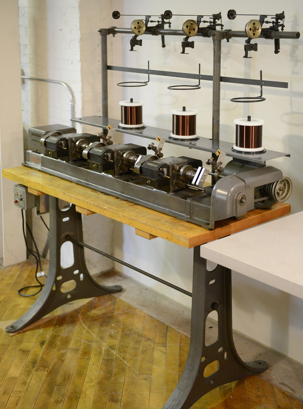 ThroBak Leesona 102 winding machine, original Gibson and Fender pickup winding equipment