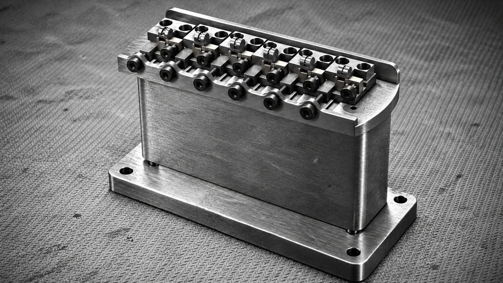 Black-and-white rendering of the Artifact bridge and sustain block